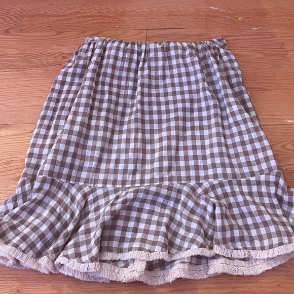 CHECKERED MIDI SKIRT - Picture 4 of 6